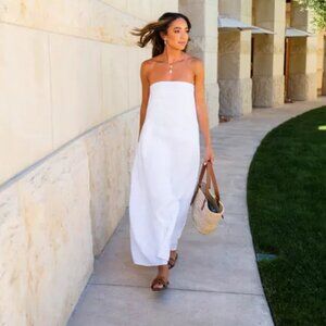 DISSH Karney white linen dress